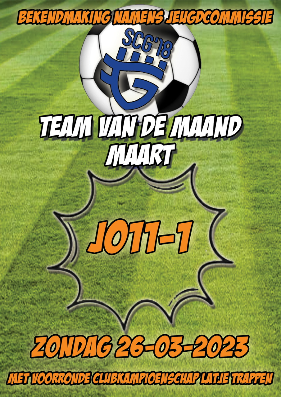 Team van de maand Maart